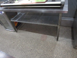 lot 158 image: SS Table 48x30x34