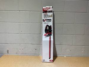 lot 202 image: Hyper Tough 20V Max 22-inch Cordless Battery Powered Hedge Trimmer HT21-401-003-07