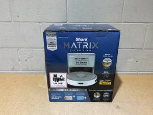 lot 27 image: Shark Matrix Self-Emptying Robot Vacuum With 30 Day Dock