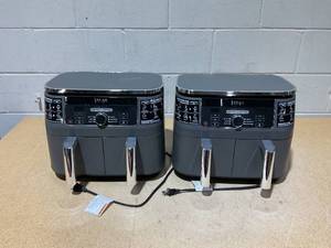 lot 220 image: LOT OF 2 Ninja DZ401 DualZone Air Fryer