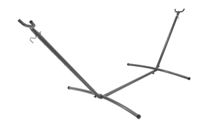 lot 416 image: Equip Steel Gray Hammock Stand, Open Size 108 in. L x 43 in. W x 40 in. H