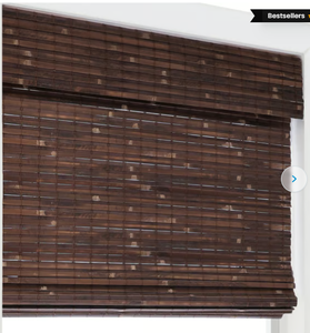 lot 105 image: Super Value Cordless Bamboo Woven Wood Shades