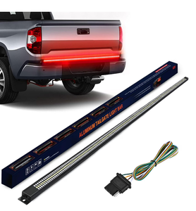 lot 106 image: Nilight Truck Tailgate Light Strip 60 Aluminum Frame Triple Row 1200 LED Strip with Red Running Brake Lights White Reverse Light Amber Sequential Turn Signals Strobe Lights