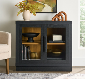 lot 335 image: Better Homes & Gardens Ezra Accent Cabinet, Rich Black Finish