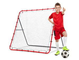 lot 342 image: Soccer Gifts, Net Playz, Kids & Teens Football Games - Rebounder, Kick-back Practice Net for Skill Training, 5x5ft