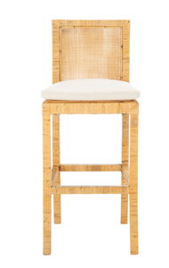 lot 35 image: SAFAVIEH Natural Cane Bar Stool