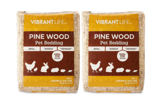 lot 251 image: (2 pack) Vibrant Life Pine Wood Pet Bedding, 141 L Bag