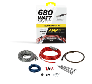lot 475 image: Scosche KPA8CC-WM1SD 680-Watt Hybrid OFCCCA Amplifier Wiring Kit