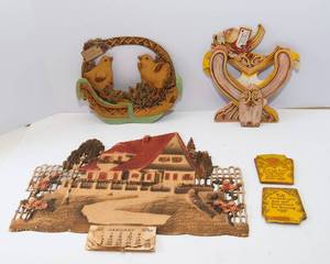lot 31 image: Vintage 1952 Calendar & Pop-Up Cards