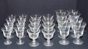 lot 66 image: Collection of Vintage Drinking Glasses  Sherry, Champagne Coupes & Cordials