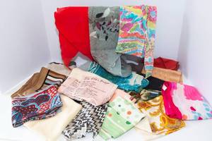 lot 71 image: Variety of Vintage Scarves