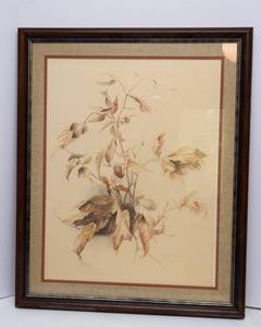 lot 137 image: Vintage Nature Wall Art - 27 x 33