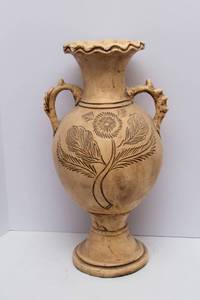 lot 140 image: Large Decorative Vase  Made in Mexico, 23 Tall