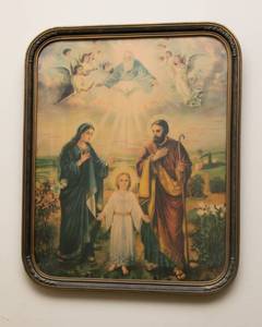 lot 172 image: Antique Holy Family Religious Print