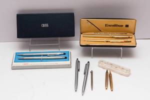 lot 191 image: Variety of Pens & Pencils  Includes Vintage