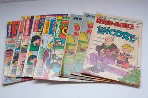 lot 187 image: Set of 10 Vintage Dennis the Menace & Archie Comics