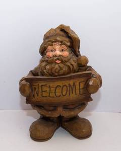 lot 225 image: Large Santa Figurine  Resin, 18 Tall