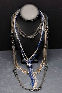 lot 282 image: Set of 4 Multi-Chain Necklaces