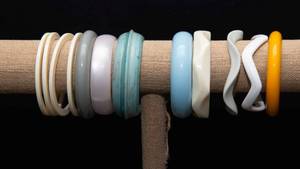 lot 448 image: Set of 12 Plastic Bangles  Possibly Bakelite