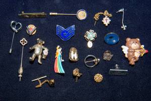 lot 557 image: Variety of Pins