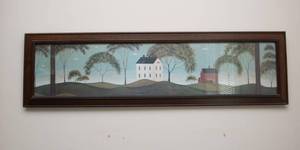 lot 454 image: Framed Warren Kimble Folk Art Print