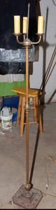 lot 489 image: Antique Floor Lamp  58.5 Tall, Untested