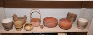 lot 437 image: TerracottaTan Planters  Large Variety