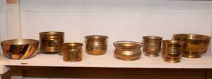 lot 440 image: Large Variety of Brass Plantars