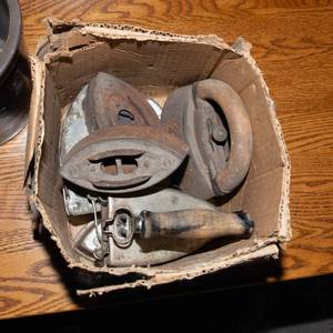 lot 561 image: Variety of Sad Irons