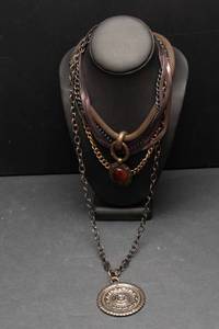 lot 438 image: Four Chunky Necklaces