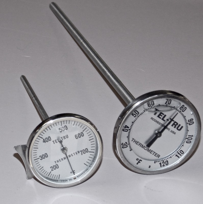 lot 25 image: Lot of (2) TEL-TRU Brand Thermometers
