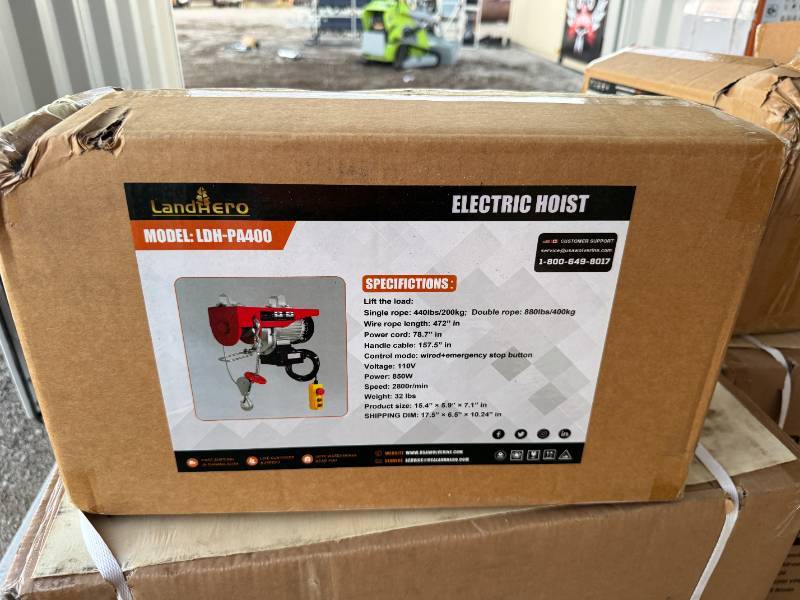 lot 131 image: 2025 Unused&nbsplandhero Lift the loadELECTRIC HOIST