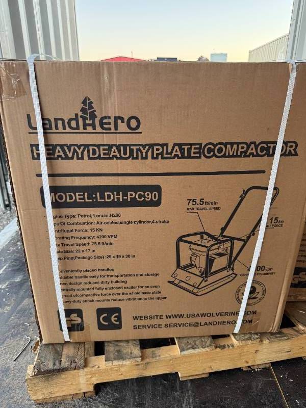 lot 49 image: Unused 2023 LandHonor Heavy Duty Plate Compactor