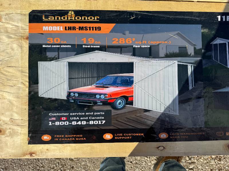 lot 118 image: 2025 Unused landhonor Asscmbiedsizo METAL SHED