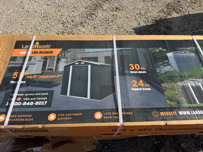 lot 115 image: 2025 Unused landhonor Asscmbiedsizo METAL SHED