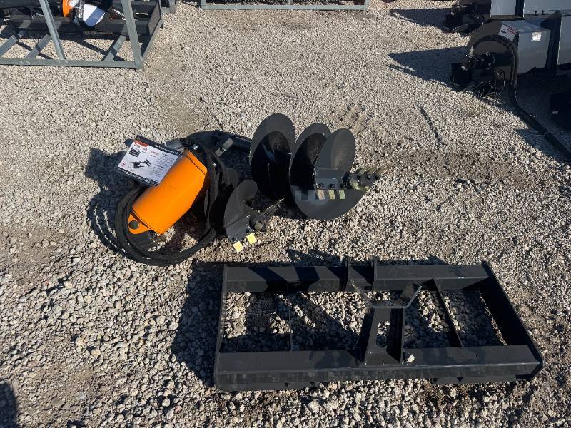 lot 22 image: Unused 2025&nbspWOLVERINE Skid Steer Auger Drive & Bit Attachment