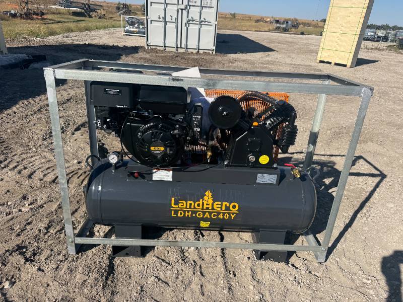 lot 51 image: UNUSED 2023&nbspLandHonor Paladin 40 Gallon 2-Stage Truck Mounted Air Compressor