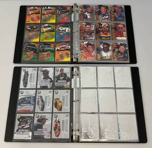 lot 47 image: Misc. Unsorted NASCAR Trading Cards In Binders