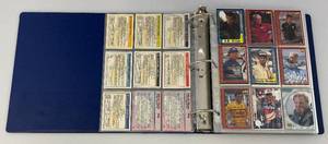 lot 48 image: Misc. Unsorted NASCAR Trading Cards In Binder
