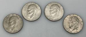 lot 110 image: 1776-1976 (D) Eisenhower Liberty Bell And Moon One US Dollar Bicentennial Type Two Thin Print