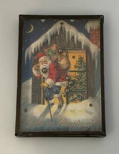 lot 184 image: Miniature 1920s Christmas Card Pocket Ball Game