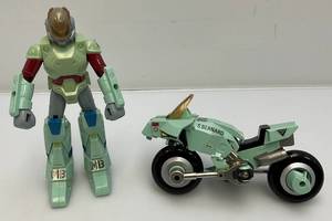 lot 187 image: The Henshin Roco Mospeada 21 VR-052-F Scott Benardc Armor Bike  Riding Suit 1983 (Broken And Missing Pieces)