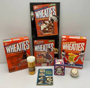 lot 228 image: Misc. Sports Collectibles Including Baseball With Signatures