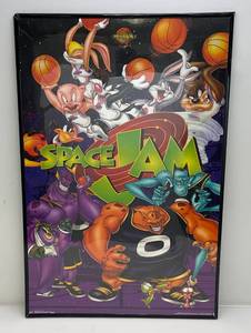 lot 238 image: 22 12 x 34 Framed SPACE JAM Poster