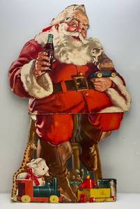 lot 239 image: Very Old Coca-Cola Santa Claus Store Display