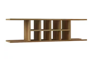 lot 2 image: Hampton 48 in. W x 11.25 in. D x 13.5 in. H Assembled Wall Shelf in Natural Hickory