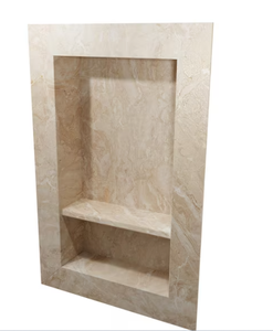 lot 7 image: FlexStone 17 in. x 26 in. Recessed Shampoo Caddy in Alaskan Ivory