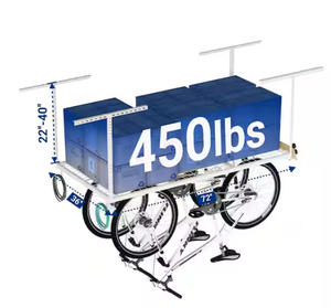 lot 11 image: FLEXIMOUNTS OHK Series 36 in. W x 72 in. D x 22-40 in. H White Ceiling Mounted Overhead Garage Storage Rack with Accessory Hooks