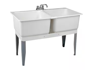 lot 21 image: MUSTEE 46 in. x 34 in. Plastic Laundry Tub