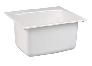 lot 23 image: MUSTEE 22 in. x 25 in. x 13.75 in. Molded Fiberglass Drop in Utility Sink in White